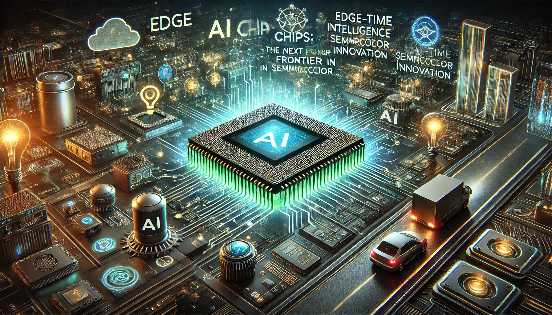 Edge AI chip illustration